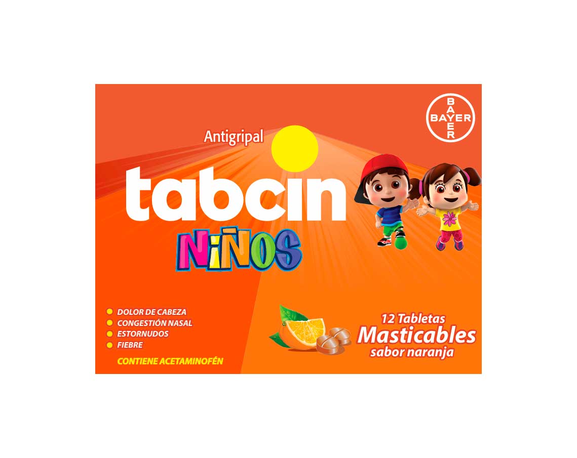 Tabcin® Niños (Tabletas masticables)