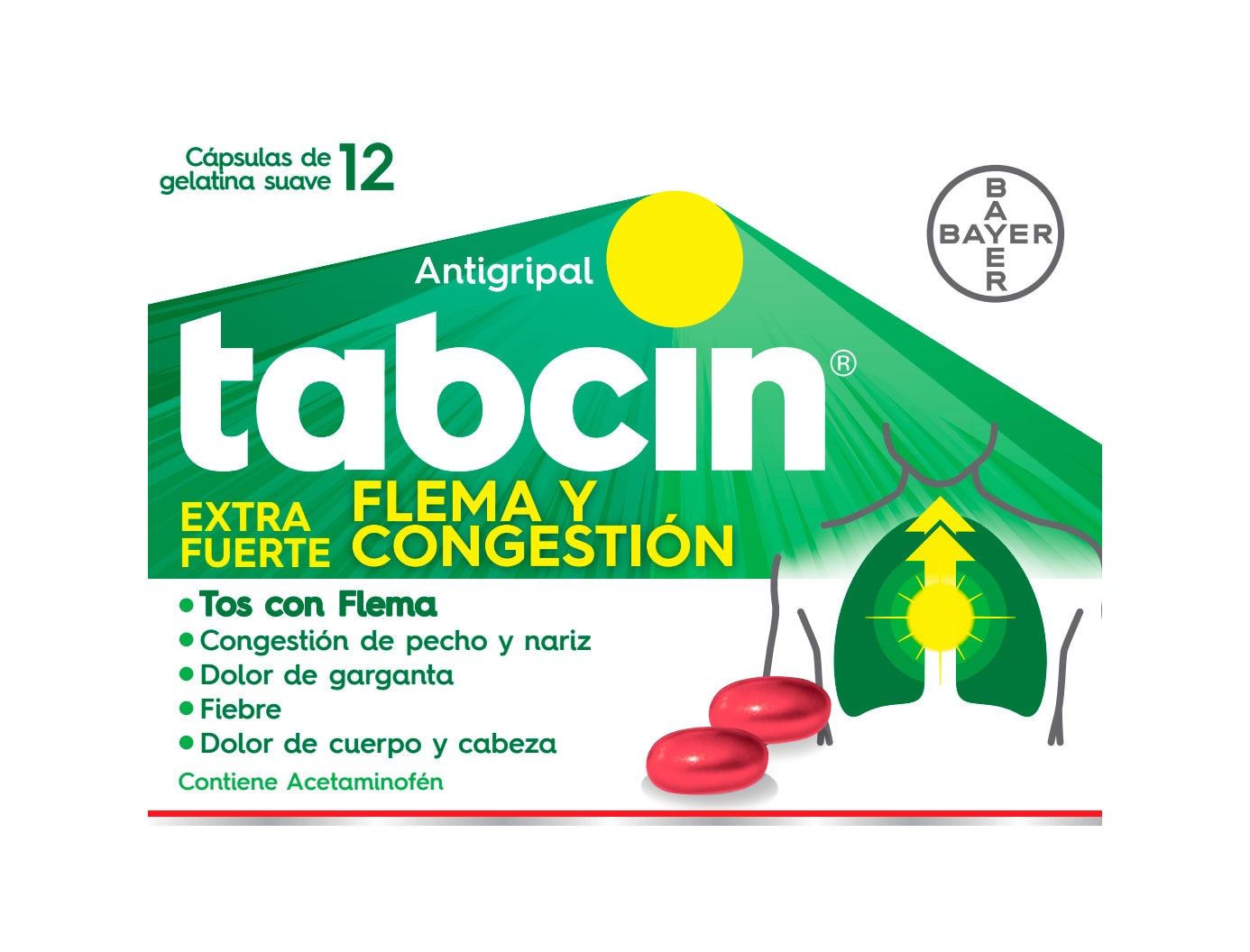 Tabcin® Extra Fuerte Flema y Congestión
